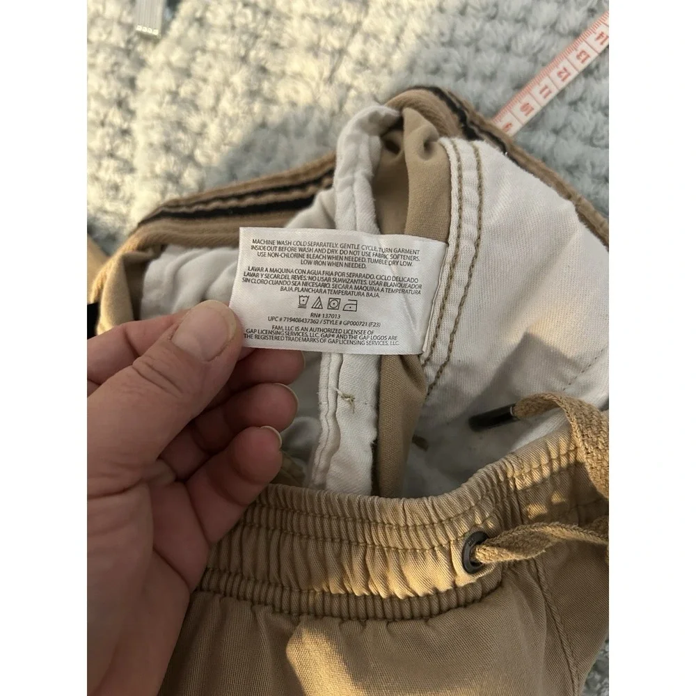 GAP Men's Lived-In Khaki Joggers S Stretch Twill Chino Pants Tan Gorpcore Casual
